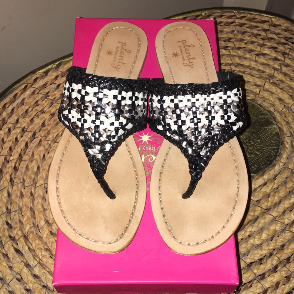 plenty by tracy reese Elene Thong Leather Sandal